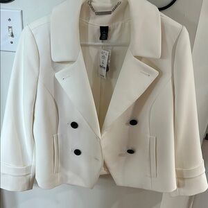 Elegant White Women's Jacket